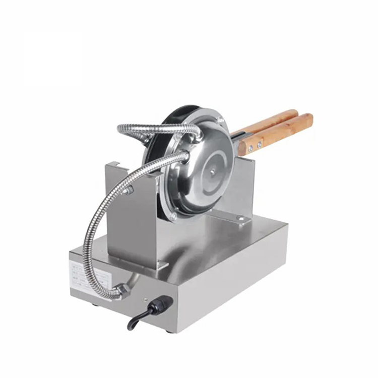 Rotating Non-stick Coating Mini Commercial Double Egg Waffle Maker Machine for Outdoor