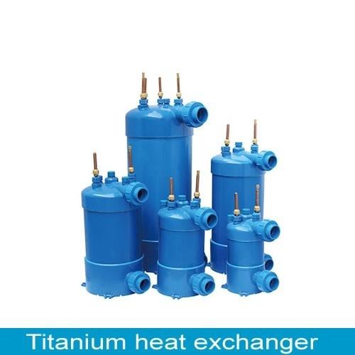 Cheap Heat Exchanger for Swimming Pool with PVC Shell Titanium Coil for sale