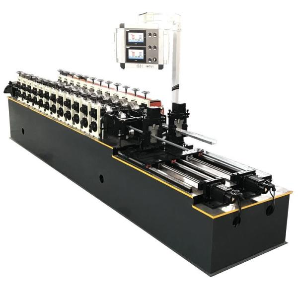 Cheap Two line Stud and track Omega profile roll forming machine with servo motor control for sale