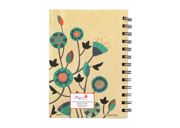 Cheap Kraft hard cover square Double Spiral Bound Notebook printing service for sale