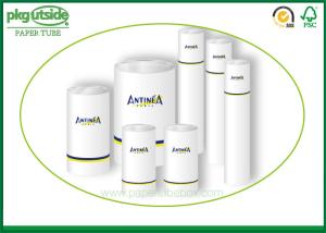 China Round Paper Cosmetic Containers Custom Printed Cylindrical 100% Recycled on sale