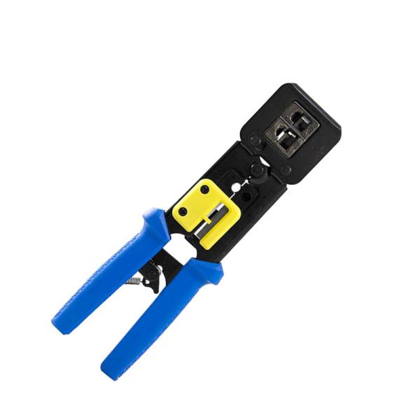 Cheap RJ45 Pass Through Crimping Tool For RJ11 RJ12 Regular / End Pass Through Connector for sale
