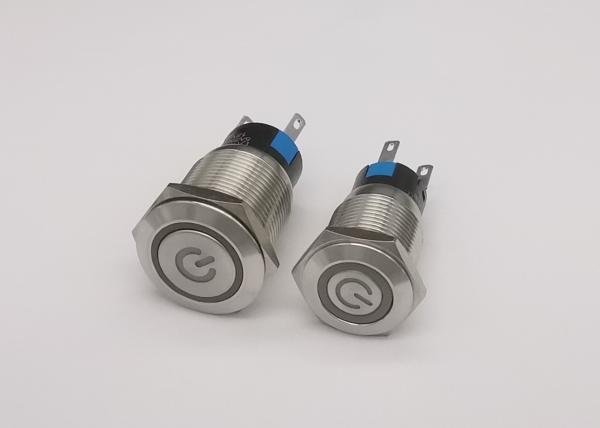 Cheap Robust LED Ring RED 5/8" Anti Vandal Push Button Switch for sale