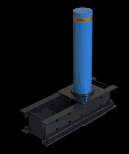 China 1000mm Height Removable Security Bollards Removable Traffic Bollards 350mm Depth on sale