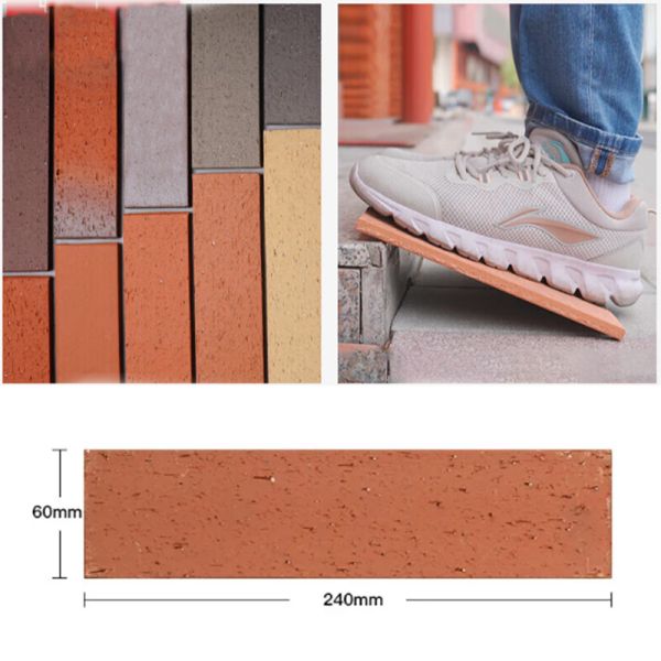 Grey Split Face Brick Wall Thin Brick Deacorative Tiles Durable Exterior & Interior Wall Cladding for Modern & Traditional Building Facades