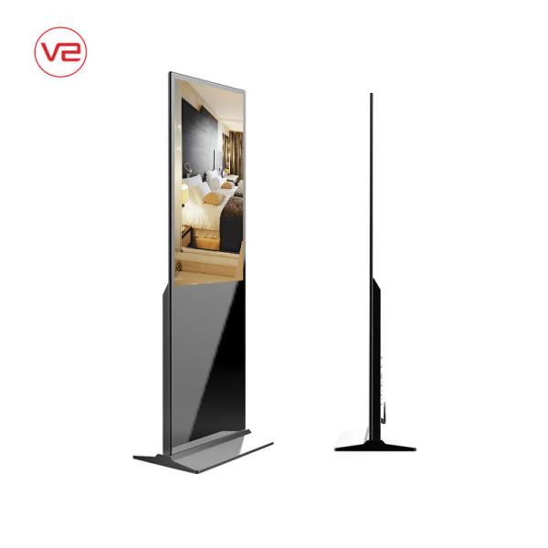 Cheap Android Wifi Floor Standing Digital Signage Multiple Languages High Color Uniformity for sale