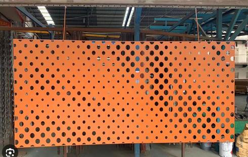 Cheap Rectangle Perforated Aluminum Composite Panel with Customizable Perforation for sale