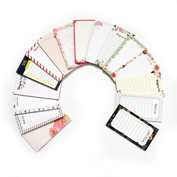 Cheap 8cmx16cm Diary Journal Notebook , Grocery List Magnetic Pad For Fridge for sale