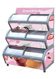 China R290 Oval Shape 3 Deck Ice Cream Freezer For Ice Cream Pod Fridge Refrigerated Display on sale