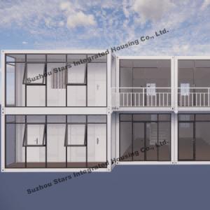 Customized Pre Built Modular Homes , Two Story Container House With Toilets