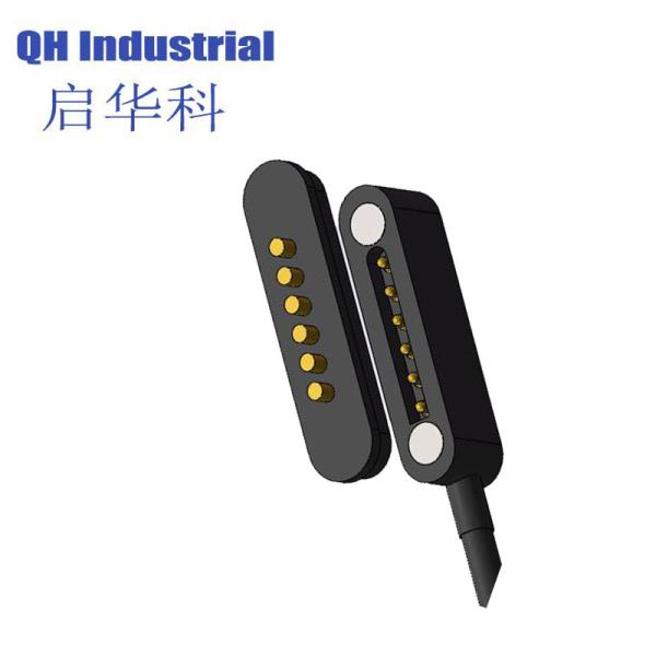 Cheap 6Pin Norway Intercom Connector Magnetic Usb Connector Spring Loaded spring loaded pin Connector for sale