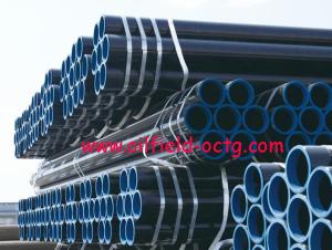 China api steel line pipe API 5L ASTM A53 A106 WITH BLACK COATING BEVELLED ENDS AND CAPS on sale