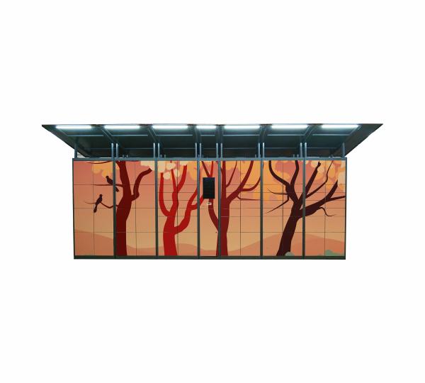 Cheap Simple Step Parcel Locker For Delivery Express Service Phone App Integration Option PIN Pick Up for sale