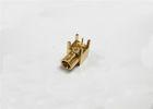 China Miniature MMCX PCB RF Coaxial Connectors , Right Angle Aerial Connector on sale