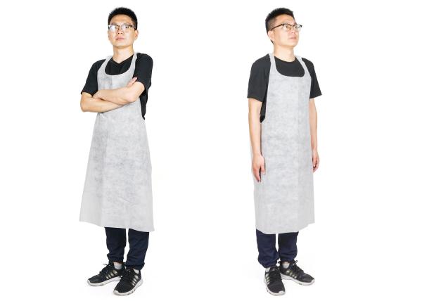 Cheap Biodegradable Non Woven Apron , Waterproof Disposable Aprons for sale