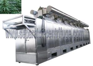 High Efficient Continuous Tunnel Dryer System For CBD Hemp Plant Material