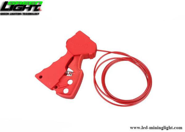 Cheap Adjustable PVC Coating 1/8'' 2.4m Grip Type Cable Lockout for sale