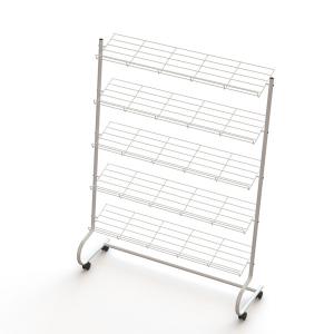 Best Wire Sloped Shelves Shoe Rack Floor Standing Multiple Layer Chrome Layer Stand for Shoes wholesale