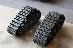 255mm Width Rubber Track System 400kg Loading For Tractor UTV
