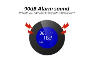 Wifi Natural Gas Detector Propane Gas Alam For Home Smart Plug-In Gas Leak Sensor With Lcd Display