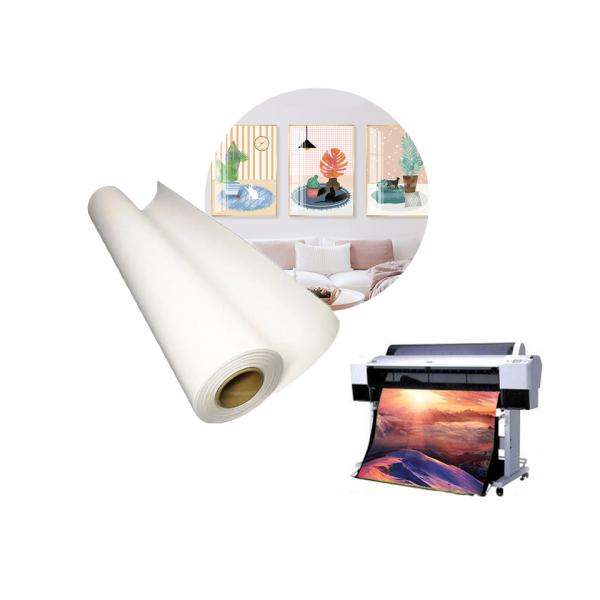 Cheap Matte Polyester Art Canvas Roll For Eco Solvent UV Latex Printer for sale
