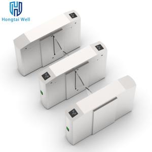 Best Retractable Flap Barrier Turnstile Gate RS232 With Plexiglass Door Wings wholesale