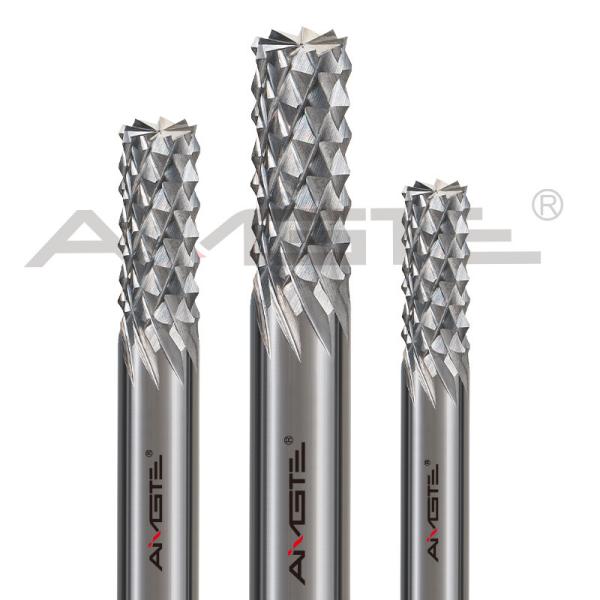 Cheap Tungsten CNC Router Bits H6 Corn Teeth End Mill Customized For Wood for sale