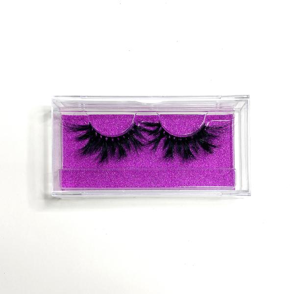 Cheap Hot Stamping Eyelash Empty Boxes , Glitter Paper Empty Eyelash Container for sale