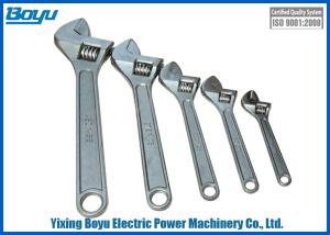 China Transmission Line Tools Universal Adjustable Wrench Spanner Max Opening 62mm on sale