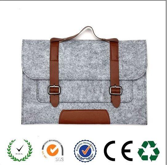 Cheap New products 13 inch felt laptop messenger bag with belt shoulder for sale