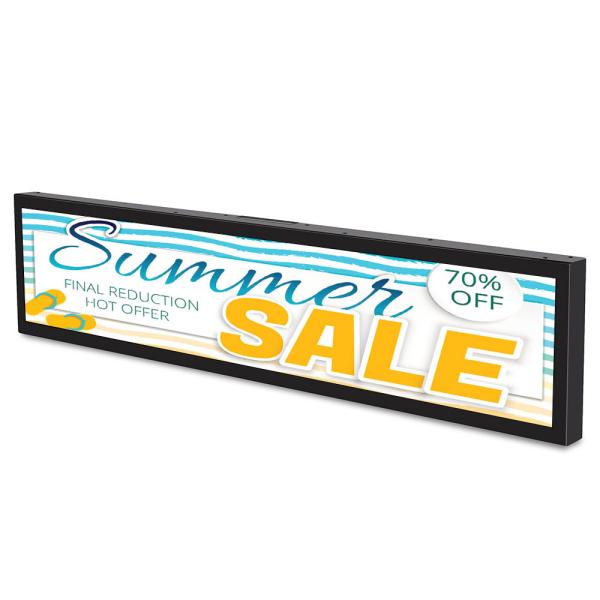 Cheap 2560x1080 19.1in Stretched Bar LCD Display Android 6.0 for sale