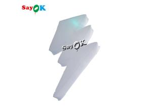 China 2m 6.6ft White Led Inflatable Lightning Model For Pub Music Event Decoration on sale
