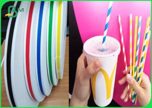 Best Food Grade Ink Printed Paper For Drinking Straws 60gsm Last Long Time wholesale