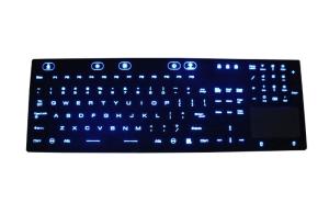 Washable Silicone Keyboard Industrial With Numeric Keypad Backlight