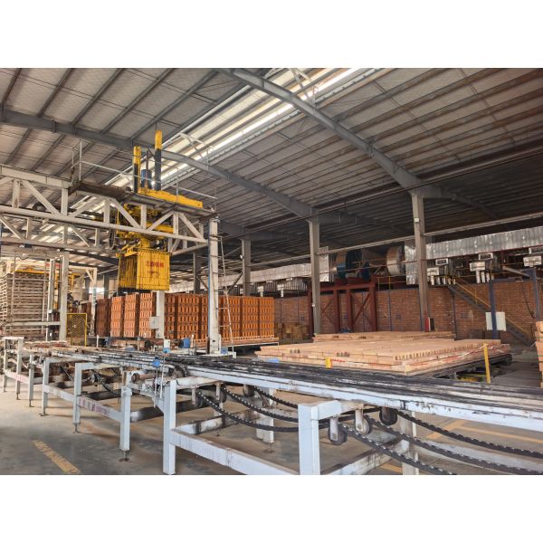Automatic Unloading and Packaging System for Fired Bricks in Clay Brick Production Line with Tunnel Dryer，Tunnel Kiln