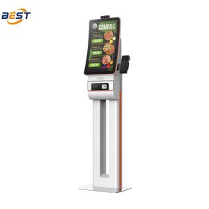 Best Floor-standing Self-service Ordering Kiosk for Hotel Library Hotpot LCD Menu Mobile POS wholesale