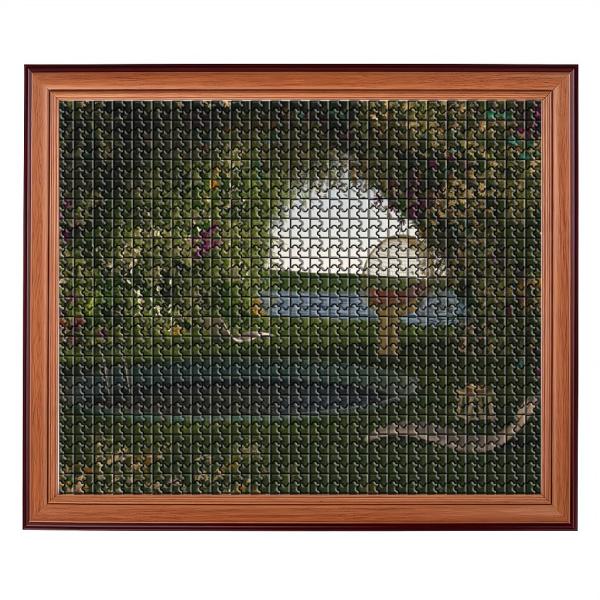 Cheap Vibrant Long Lasting Custom Printed Cardboard Puzzles To Challenge Intermediate Puzzle Enthusiasts for sale