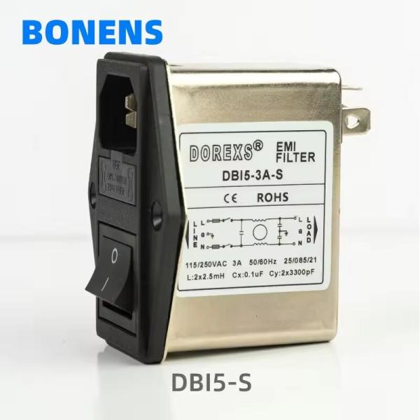 Cheap DBI5-S EMI Filter With Dual Fuse And Switch For Bulk Purchases And Low Minimum Order for sale