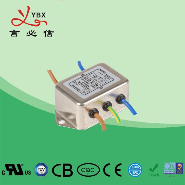 Cheap Single Phase DC Line Noise Filter , Refrigerator EMI RFI Power Line Filter for sale