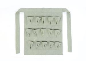 Polyester Canvas Denim Egg Gathering Apron , Egg Holding Apron With 15 Pockets