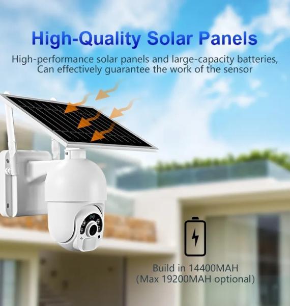 Cheap Ultra Low Power 4G Solar Camera Build In Rechargeable Battery 2MP Camera for sale