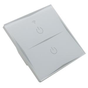 2 Gang Smart Wifi Light Switch With Timing Schedule And Capacitive Touch Sense