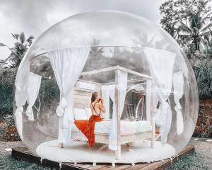 Best 4m Diameter Inflatable Party Tent / Inflatable Transparent Bubble Tent wholesale