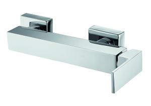 Best Simple Square Shower Mixer Faucet Zinc Handle Elegant Rust Proof wholesale