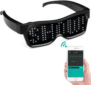 China Bluetooth Appled LED Glasses Party Programmable Message Animation DIY on sale