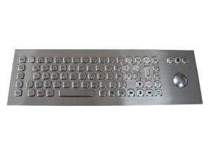 Best IP67 Panel Mounted Keyboard 74 Keys 400DPI With Mechanical Trackball wholesale