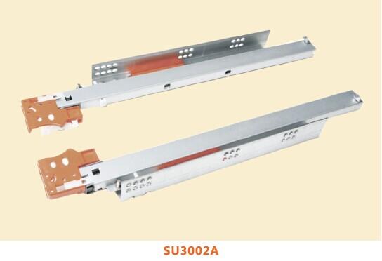 Cheap SU3002  Three-fold Full Extension Push-open Undermount Drawer Slide Series (With Locking clip) for sale