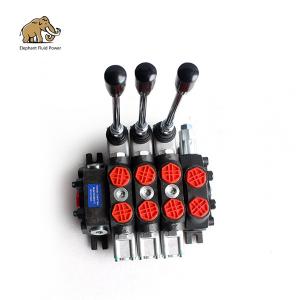 DCV60 3 Spool Hydraulic Spool Valve Monoblock Anti Cavitation