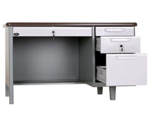 China 1072 * 668 * 750mm Steel Computer Table , No Formaldehyde Steel Study Table With Drawers on sale