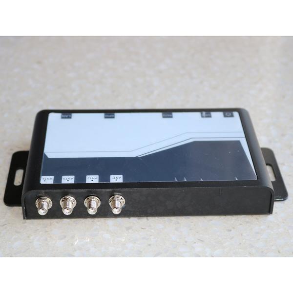 Cheap 4 Channel UHF RFID Fixed Reader Mini Size RFID Reader UHF  R2000 Chip Module 1-15m UHF RFID Reader for sale